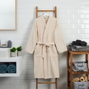 Resim Nuvomon Erkek Kimono Bornoz - Bej - S / M 