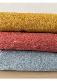 Resim Ucu Çizgili & İpliği Boyalı El Havlusu-yumuşak Yüz Havlusu Terra 