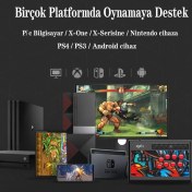 Resim Cosmostech PXN X8 Arcade Fight Stick Joystick Dövüş Oyunları PS4, Xbox,N.Switch, PC Uyumlu Oyun Kolu 