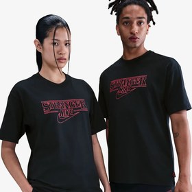 Resim Nike x Stranger Things T-Shirt 'Black' 