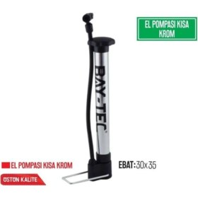 Resim Kısa Krom El Pompası, Dayanıklı ve Kullanışlı, Hafif ve Pratik Tasarım 