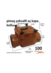 Resim Çekvalf Plastik 100 Lük Logar Klape Çevvalf Mandalli Metal Kapak 