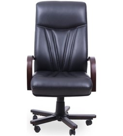 Resim Koltukstilim Noirboss Ahşap Deri Yönetici Ve Ofis Koltuğu Siyah 