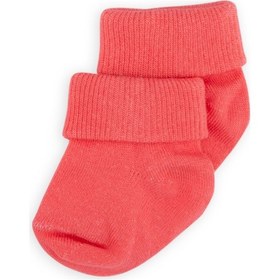 Resim Novibaby 2'li Bambu Bebek Çorap I Candy I 0 6 Ay I Nar Çiçeği Yenidoğan Bebek Çorabı Çok Renkli 