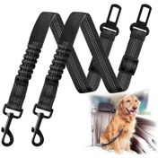 Resim 2 Paket Köpek Emniyet Kemeri Ayarlanabilir Köpek Araba Emniyet Kemerleri Evcil Hayvan Araç Emniyet Kemerleri 