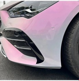 Resim Lumaworld Mercedes Cla C118 X118 2023 Ön Sis Farı Spoiler Polisajlı Gümüş Stil Şerit 