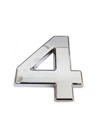 Resim Mey İthalat Cemax Krom Yapışkanlı 4 Rakamı 5 Cm 