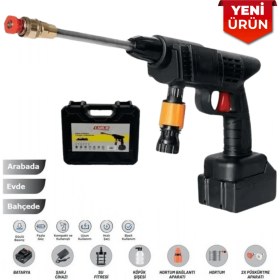 Resim Smx Şarjlı Oto Yıkama Tabancası – 48W, Basınçlı Su Tabancası, Kablosuz Şarjlı Rottest Br 092 2536 