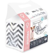 Resim M-Pets Diapers Dişi Köpek Külot Small 10 lu Paket 