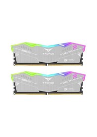 Resim Team 64gb 2x 32gb Ddr5 6000mhz Cl38 Rgb Dual Kıt Pc Ram T-force Delta Eco Sılver Ff2d564g6000hc38jdc01 