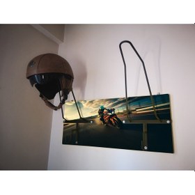 Resim Özel Fotoğraflı Kask Askısı, Motorcu Kask Askısı, Personalv82 
