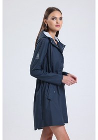 Resim T Rain Pu Raincoat M Beden Lacivert Erkek Yağmurluk Lacivert 