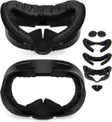 Resim YRXVW Facial Interface & Face Cover Pad Compatible with Meta Oculus Quest 3 Accessories, Sweat-Proof PU Foam Cushion, Fitness Foam Replacement, Air-Circulation Design for VR Quest 3 VR Accessorie 