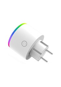 Resim Fulltech Smart Plug FSM-2 2.4 G Wi-Fi RGB Işıklı Akım Korumalı Akıllı Priz 