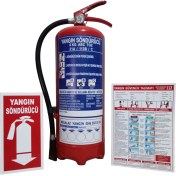 Resim Yangın Söndürücü Tüpü 6 kg 