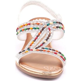Resim Guja 122-4 Kadın Sandalet Guj-y5-122-4010 Beyaz 
