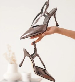 Resim Kocadal Kocadal Violet Kadın Platin Topuklu Ayakkabı Muhtelif 