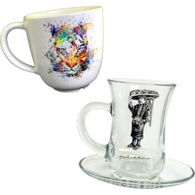 Resim Printec No Cut Sulu Transfer Dekali 5 Adet A Tipi Kağıt + 50 ml Tutkal C Tipi 