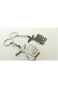 Resim cuaderno Metal Semazen Anahtarlık/araba Dikiz Ayna Süsü Hediyelik Aksesuar Seti 