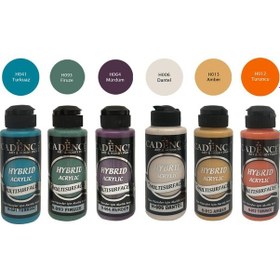 Resim Cadence Hybrid Akrilik Boya Seti 120 Ml 6 Lı Sıcak Soğuk Renkler 