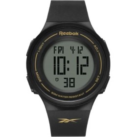 Resim Reebok Rv-Gen-U9-Pbpb-By Dijital Siyah Silikon Kordon Erkek Kol Saati 