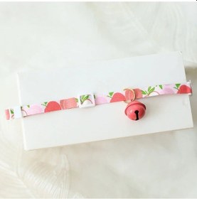 Resim Soulader S Beden Ayarlanabilir Yavru Kedi Tasması Ve Yaka Tasarımı, Big Bell Serisi M Boyut Meyve Desenli Moda Kolye, Sessiz Kedi Köpek Yaka Tasmasi 