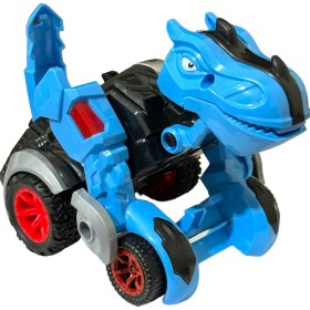 Resim Shem Trex Dinazor Figür Araba Sürtmeli Teker Transformers Robot Dinozor 15CM 
