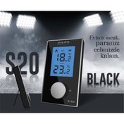 Resim Mars S20 Kablosuz Oda Termostatı Siyah 