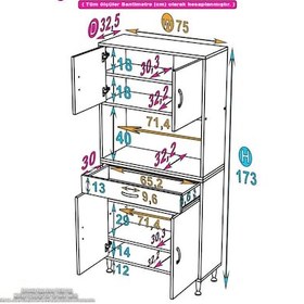 Resim Modilayn Arda Banyo Dolabı 70x173x32,5cm 1 Çekmece 4 Kapak Ve 6 Raflı İhtiyaca Uygun Kolay Kurulum Beyaz 