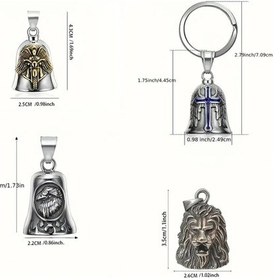 Resim Turcoshop11 Motorcycle Kedicik Nazar Boncuğu Gümüş Kuru Kafa Bisiklet Anahtarlık Dekor 