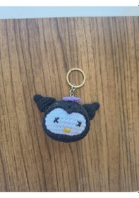 Resim Amigurumi Kuromi Anahtarlık Altın - Siyah 