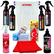 Resim INTERWAX OTO BAKIM SETİ OTO TEMİZLİK ÜRÜNLERİ 9 ÜRÜN + KOVA 