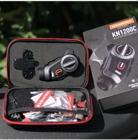Resim Knmaster Kn1200c Pro Kameralı Motosiklet Bluetooth Intercom Kulaklık Seti 