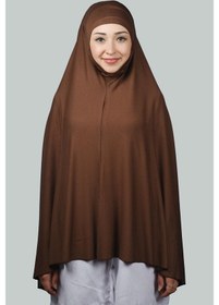 Resim Altobeh Hazır Türban Peçeli Pratik Eşarp Tesettür Nikaplı Hijab - Namaz Örtüsü Sufle (5XL) - Çikolata 
