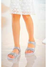 Resim Kiko Kids Kız Çocuk Sandalet Arz 2346 Gümüş 