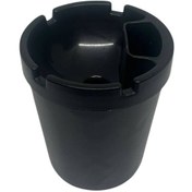 Resim Araç İçi Bardaklık Uyumlu Çakmak Bölmeli Kokusuz Küllük Siyah 