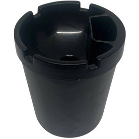 Resim Araç İçi Bardaklık Uyumlu Çakmak Bölmeli Kokusuz Küllük Siyah 