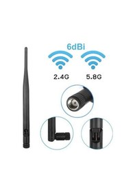 Resim 6 dBi 50 Ohm 2.4 GHz & 5.9 GHz 20 CM Wi-Fi Modem Anten 