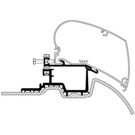 Resim Thule 6300 Sprinter Crafter 2006 - 2016 Tente Montaj Braketi 