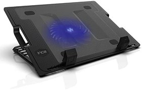 Resim Inca Inc-341Fxs Ergonomik Usb Sessiz 7"-17" Notebook Stand Soğutucu Gürültü Seviyesi 10 dBA 140 mmlik Fan İle Güçlü Hava Akımı 2 USB Girişi Isı Yayılımıyla Yüksek Performans Güç Girişi 075 W 