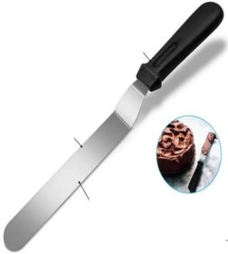 Resim fantastik store 2li Set Hamur Şekillendirici Eğik Pasta Spatulası ve Metal Hamur Kesici Kazıyıcı Spatula - Lisinya 