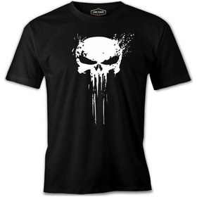 Resim Punisher Skull Invisible Siyah Erkek Tshirt 001 