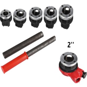 Resim BEYAZ BORU PAFTA TAKIMI 7'Lİ SET ÇANTALI 1/2 - 3/4 - 1'' - 1-1/4 - 1-1/2 - 2''- PAFTA KOLU 