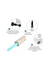 Resim Kedi/köpek Tüy Toplama Rulosu - D-pet - Tekli - Su Yeşili 8667 