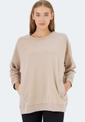 Resim VIKENTI SW Oversize Kadın Sweatshirt Bej 