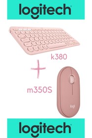 Resim logitech K380 Bluetooth Klavye 920-007586 + M350s Pebble 2 Kablosuz Mouse 910-007015 