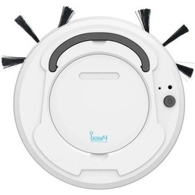 Resim Beyaz Otomatik Robot Elektrikli Süpürge Akıllı Süpürge Islak Ve Beyaz 