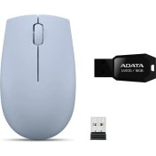 Resim Lenovo 300 Kablosuz Mouse + Adata UV100 16GB USB Bellek 