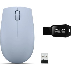 Resim Lenovo 300 Kablosuz Mouse + Adata UV100 16GB USB Bellek 