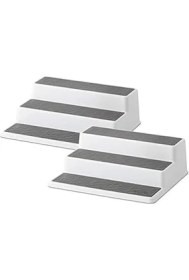 Resim Kaymaz 3 Katlı Baharat Kiler Mutfak Dolabı Düzenleyici, 2'li Paket, Gri 2 